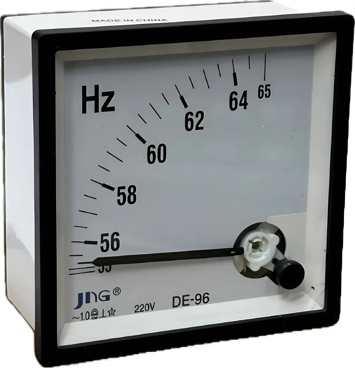 Frequencímetro Analógico Monofásico JNG CP-F96 96x96mm Industrial