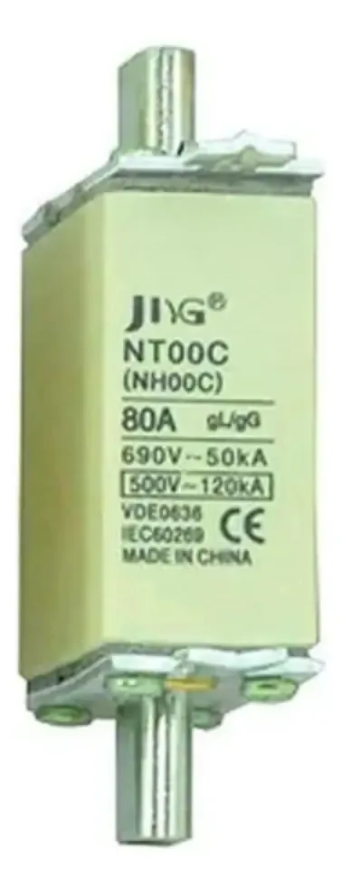 Fusível NH JNG 80A, Para Proteção de Circuitos Industriais
