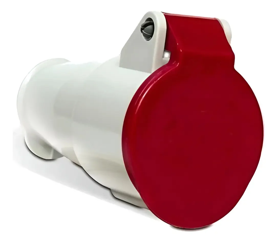 Acoplamento Industrial JNG 63A 380V Vermelho para Conexões Elétricas