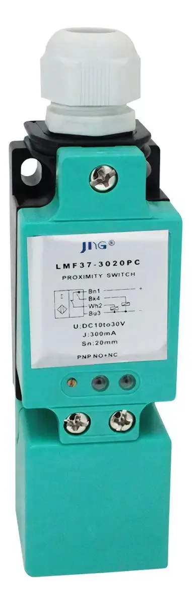Sensor Indutivo Quadrado Lmf37-3020pc Sn20mm 1na+1nf Pnp 90