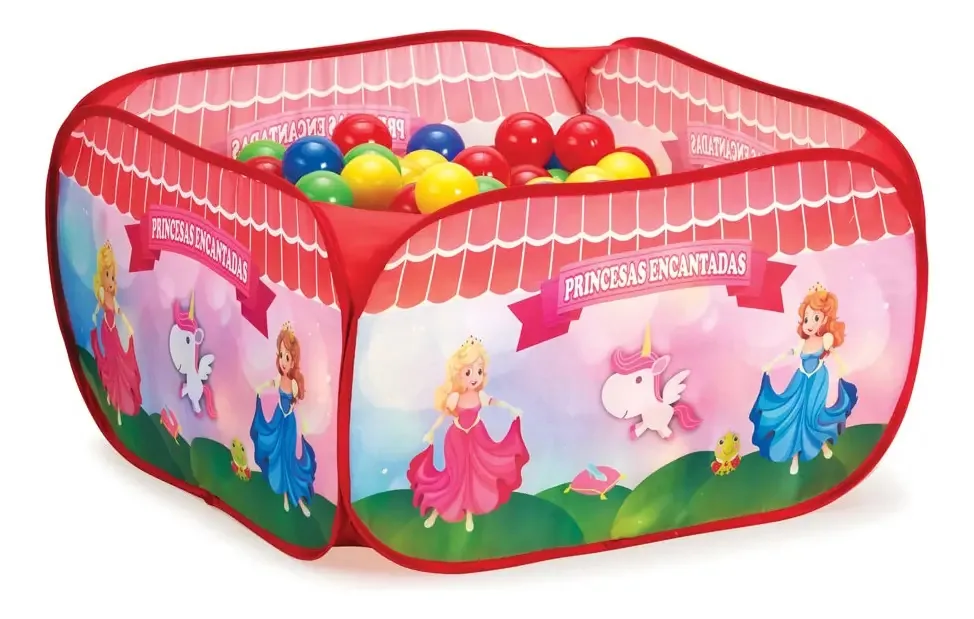 Piscina De Bolinhas Com 48 Bolinhas Princesas Styll Baby