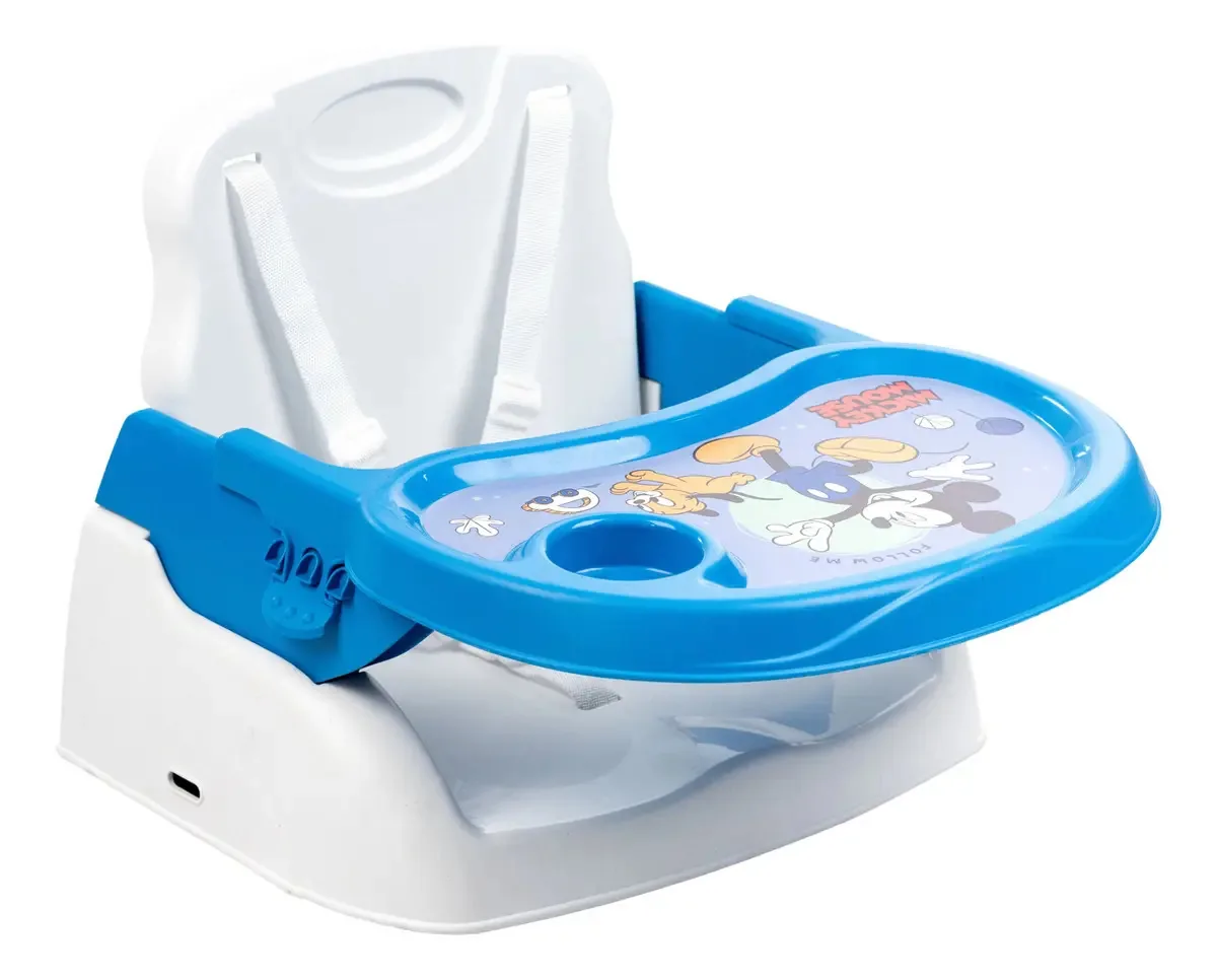 Cadeira De Alimentação Portátil Booster Mickey Azul Styll Baby