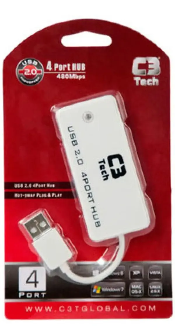 Hub Usb 4 Portas Hu-201
