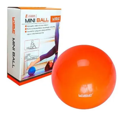 Bola Yoga Pilates Fisio Overball Liveup Ls3225 25cm Laranja