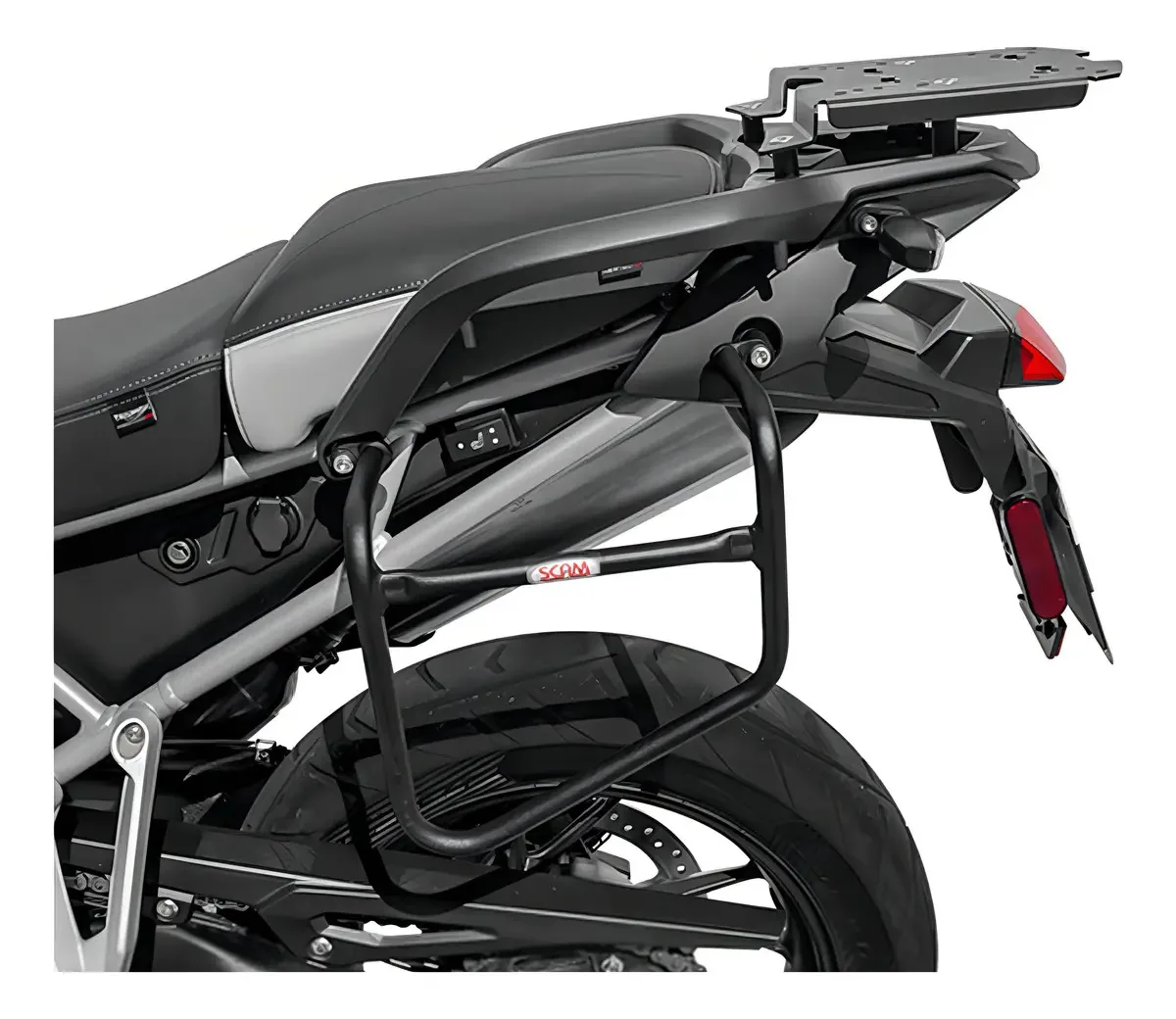 Alforge Para Moto Scam Suporte Mala Lateral