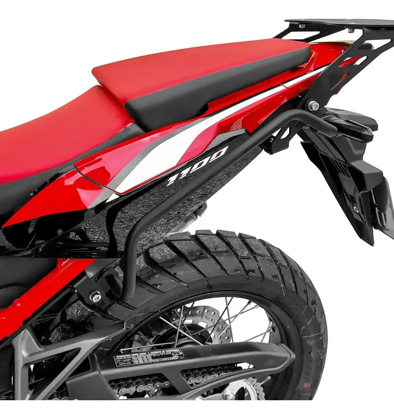 Alforje Para Moto Scam Traseiro - Preto