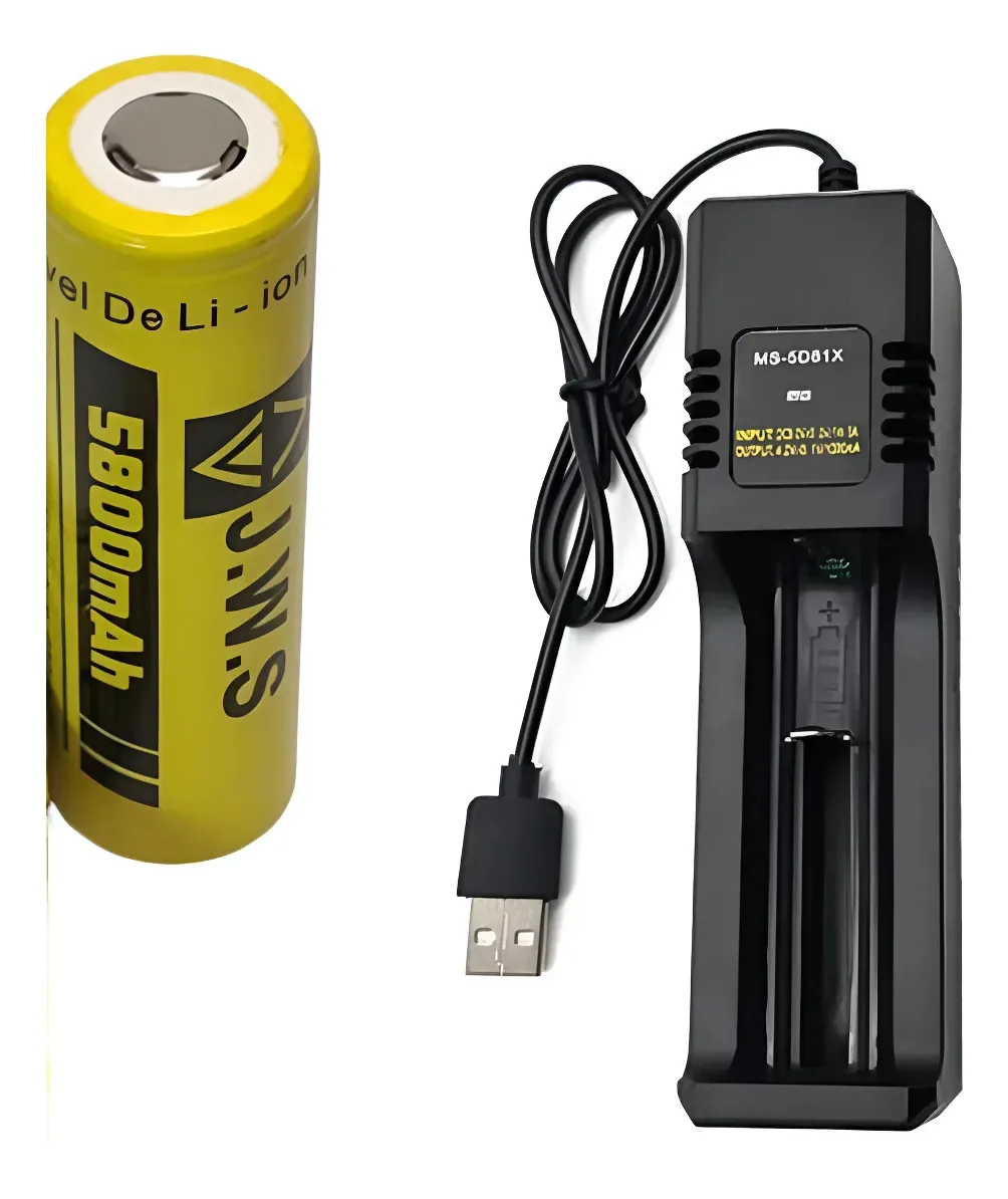1 Bateria 21700 E Carregador Lanternas Jws Sofirn Convoy 127/220v