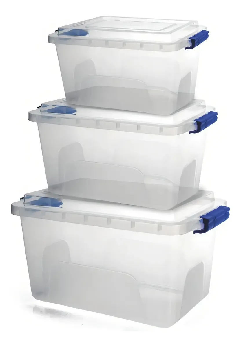 Caixa Organizada Ercaplast C/tpa 3 Pcs