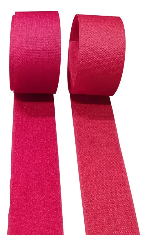 Fecho de Contato 5 cm Vermelho 1 M Costura Sem Adesivo Jki