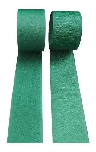 Fecho De Contato Macho / Fêmea 50mm X 1 Metro Cor Verde