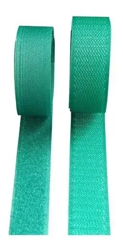 Fecho Contato JKI 25mm x 1m Verde Macho Fêmea Sem Adesivo