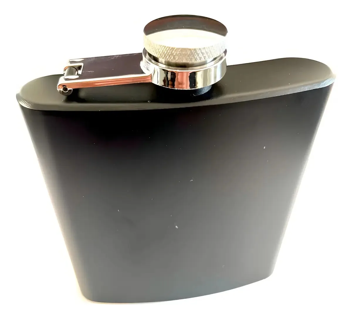Cantil Inox Preto Fosco De Bolso 180ml - Porta Bebida Wisky
