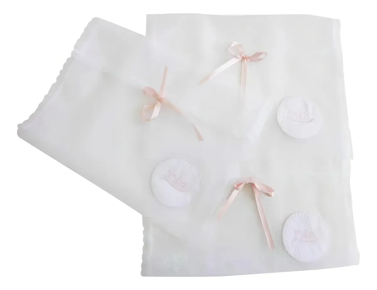 Kit Saquinho De Maternidade Rosa (3 Peças)