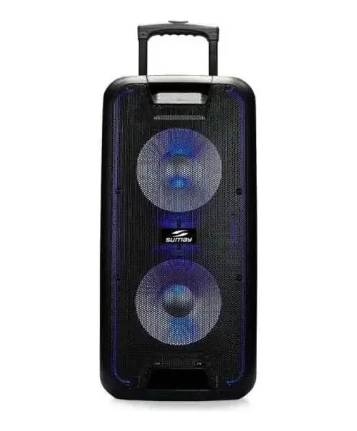 Caixa Som Bluetooth Sumay Titan 600w Amplificada Cor Preto