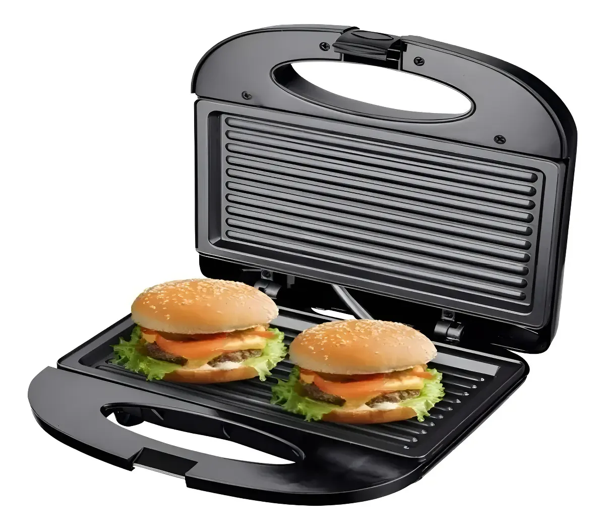 Sanduicheira Grill Elétrica Antiaderente Sumay para 2 Sanduíches