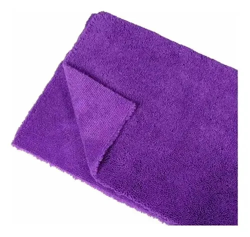 Pano de Microfibra 28x28cm Roxo Zacs Corte a Laser Limpeza Automotiva
