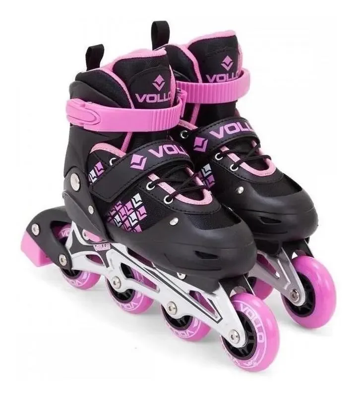 Patins In Line Ajustável Roller Chassis De Alumínio - Vollo