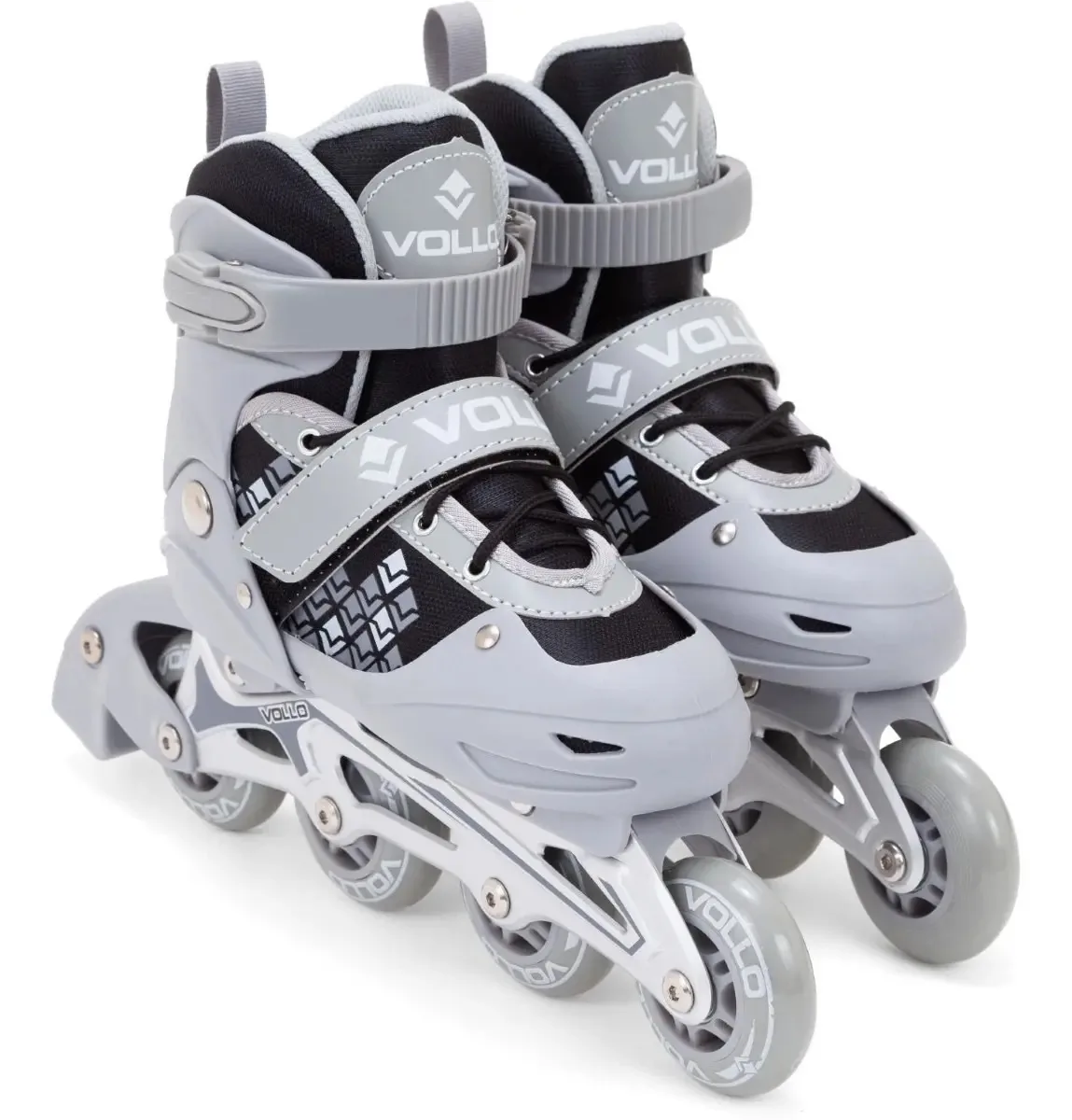 Patins In Line Vollo 4 Rodas Ajustável Cor Cinza Tamanho Dos Patins G 38-42
