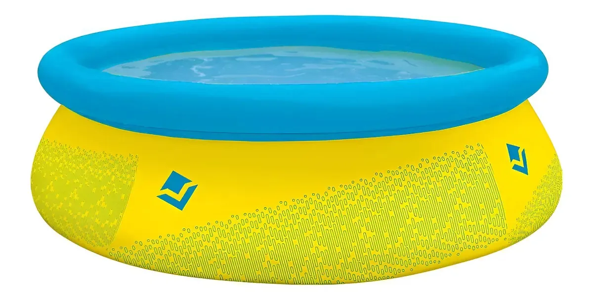 Piscina Inflável Infantil 457 Litros Redonda Vollo Amarelo