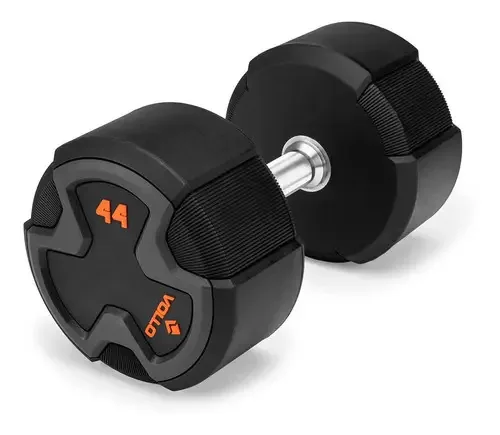 Halter Dumbbell 44kg Hexagonal Academia Musculação Fitness Cor Preto