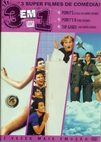 Dvd - 3 Filmes - Porky's 1 E 2 + Top Gang Ases Muito Loucos