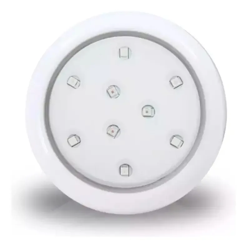 Refletor 9w Illuctron Branco Para Piscinas Vinil E Alvenaria