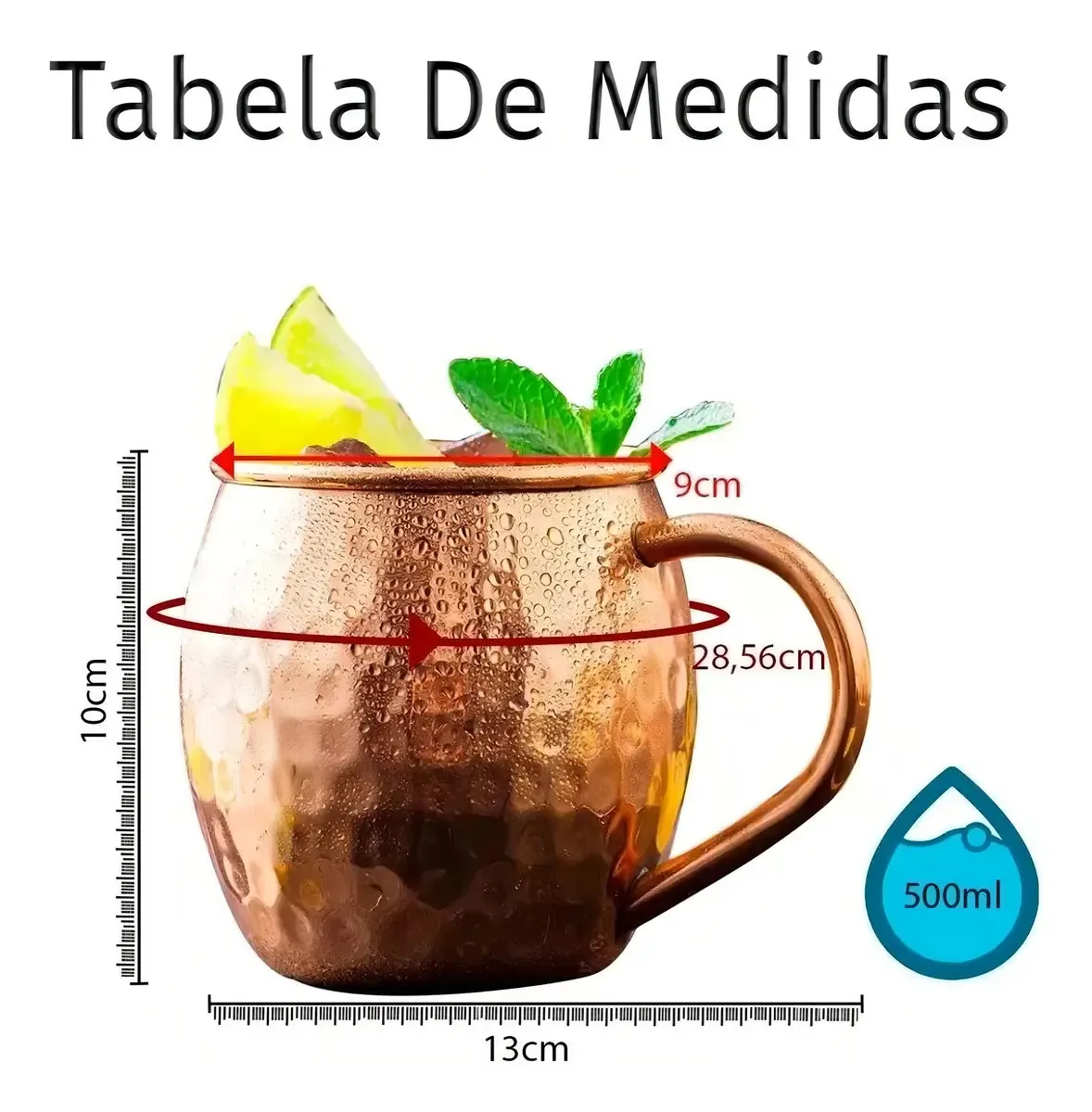Caneca Moscow Mule Bronze Bartender Eventos Decoração Drinks