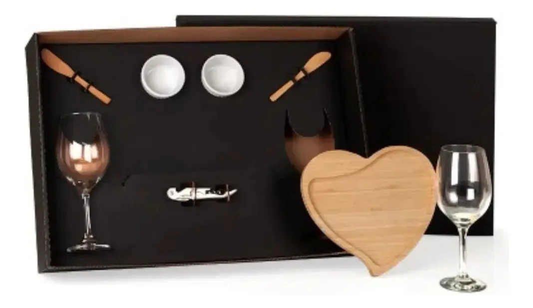 Conjunto Kit Para Petisco E Vinho - 8 Peças - Welf