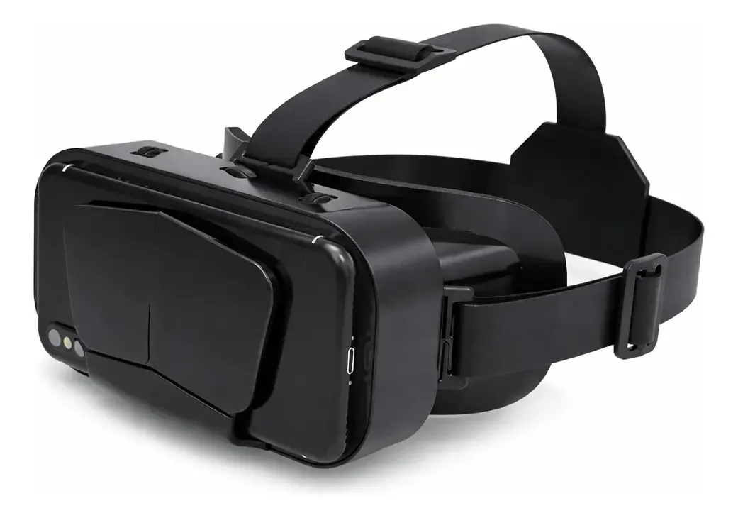 Óculos De Realidade Virtual Vr Para Celular Android/ios 3d Preto