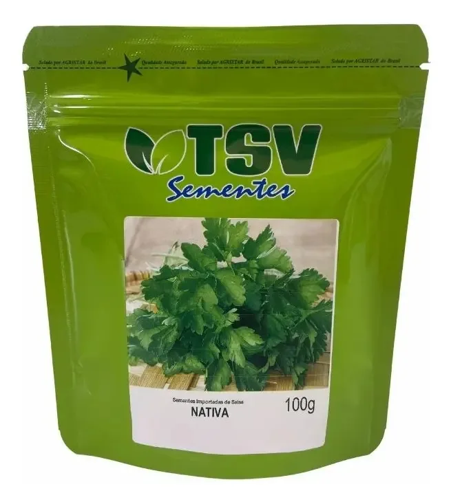 Semente Salsa Nativa 100g Tsv Sementes Cultivo Horta Hidroponia