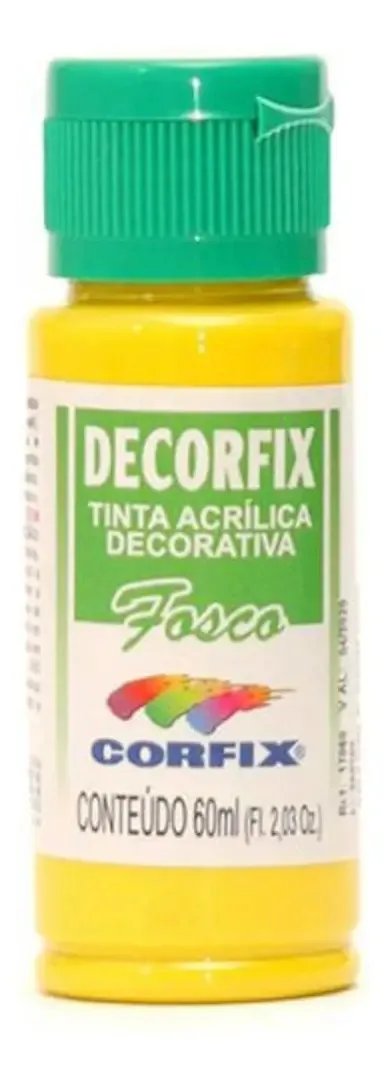 Tinta Decorfix Fosca 494 Amarelo Primario 60ml