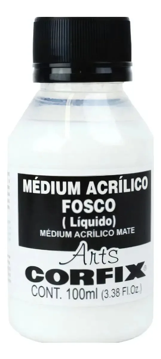 Médium Acrílico Fosco Corfix 100ml - Controle e Versatilidade Artística