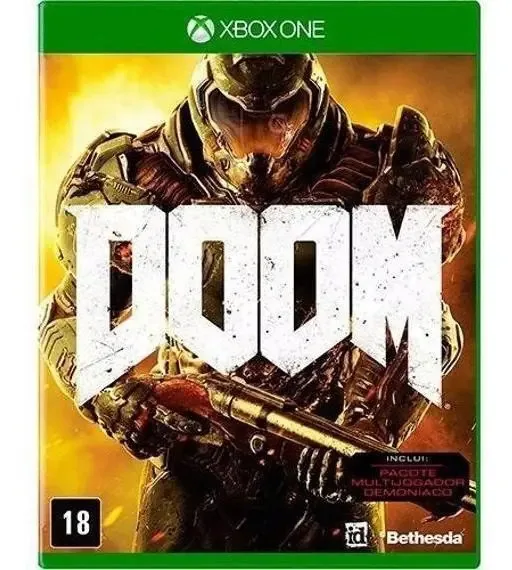 Jogo Mídia Física Doom Para Xbox One