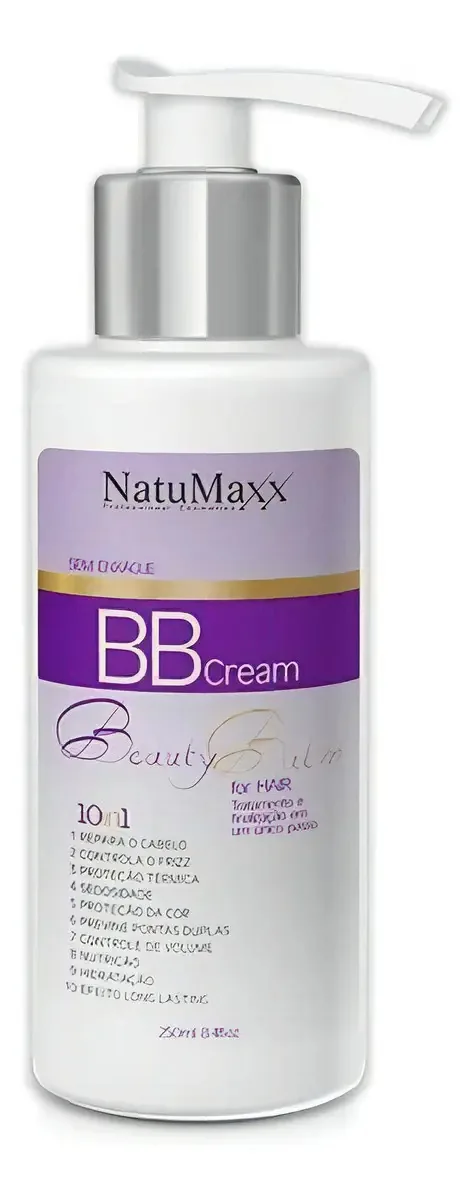 Finalizador de bálsamo de beleza Natumaxx 10 em 1 Bb Cream 250ml