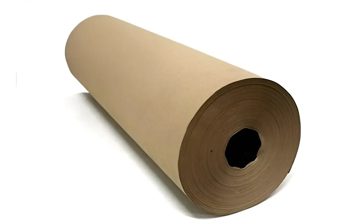 Bobina Papel Kraft Bege 40cm Mamedes Papéis para Embalagem e Artesanato