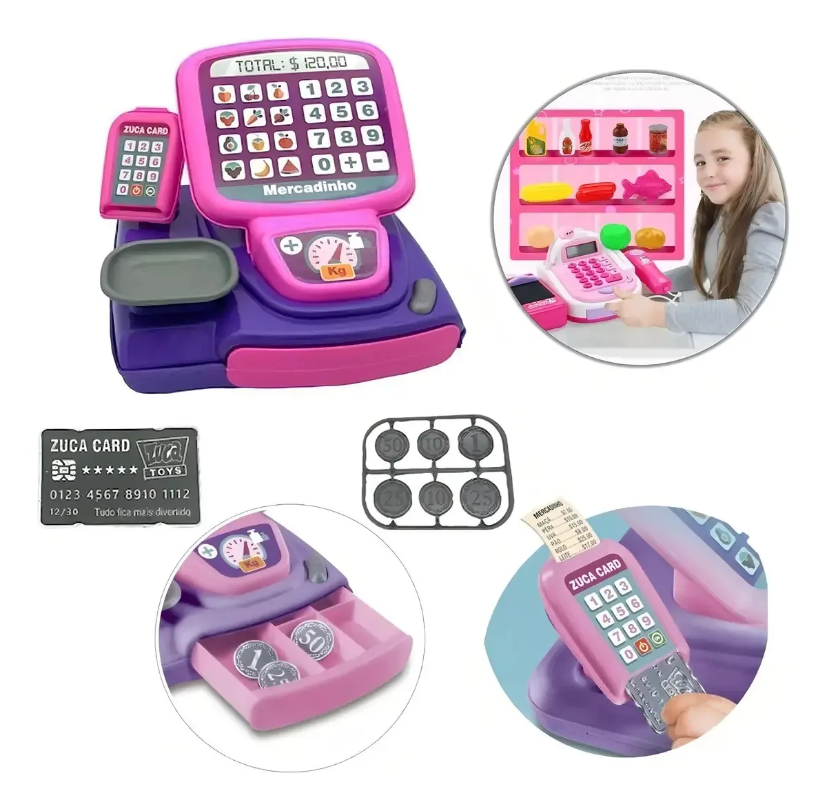 Caixa Registradora Zuca Toys