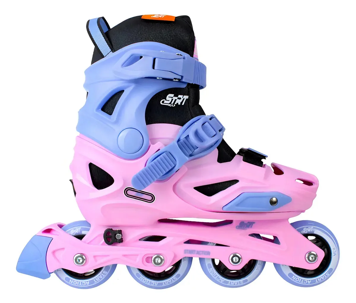 Patins Traxart Infantil Strt Rosa - Abec-5 Tamanho Dos Patins 29 Ao 32