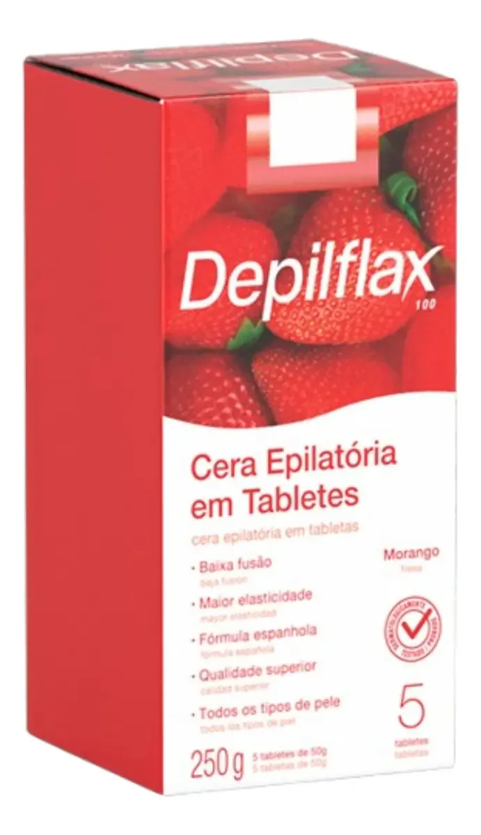 Cera Depilflax 250g Morango