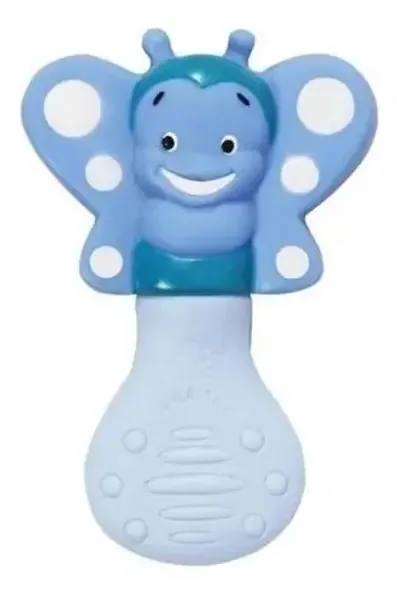 Chocalho E Mordedor Borboleta Azul - Vila Toy