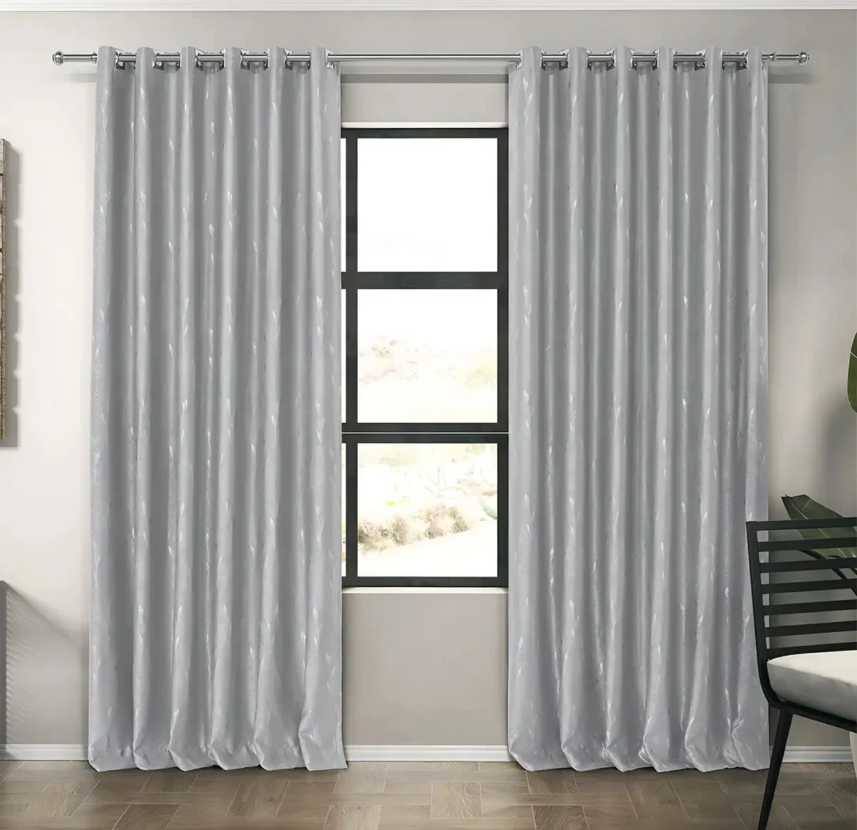 Cortina Blackout Eva - Gelo - 2,80m X 1,70m - Adomes