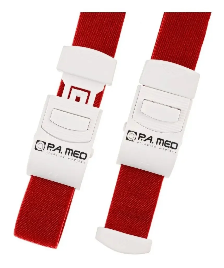 Garrote Elástico P.A. Med para Adulto, Vermelho