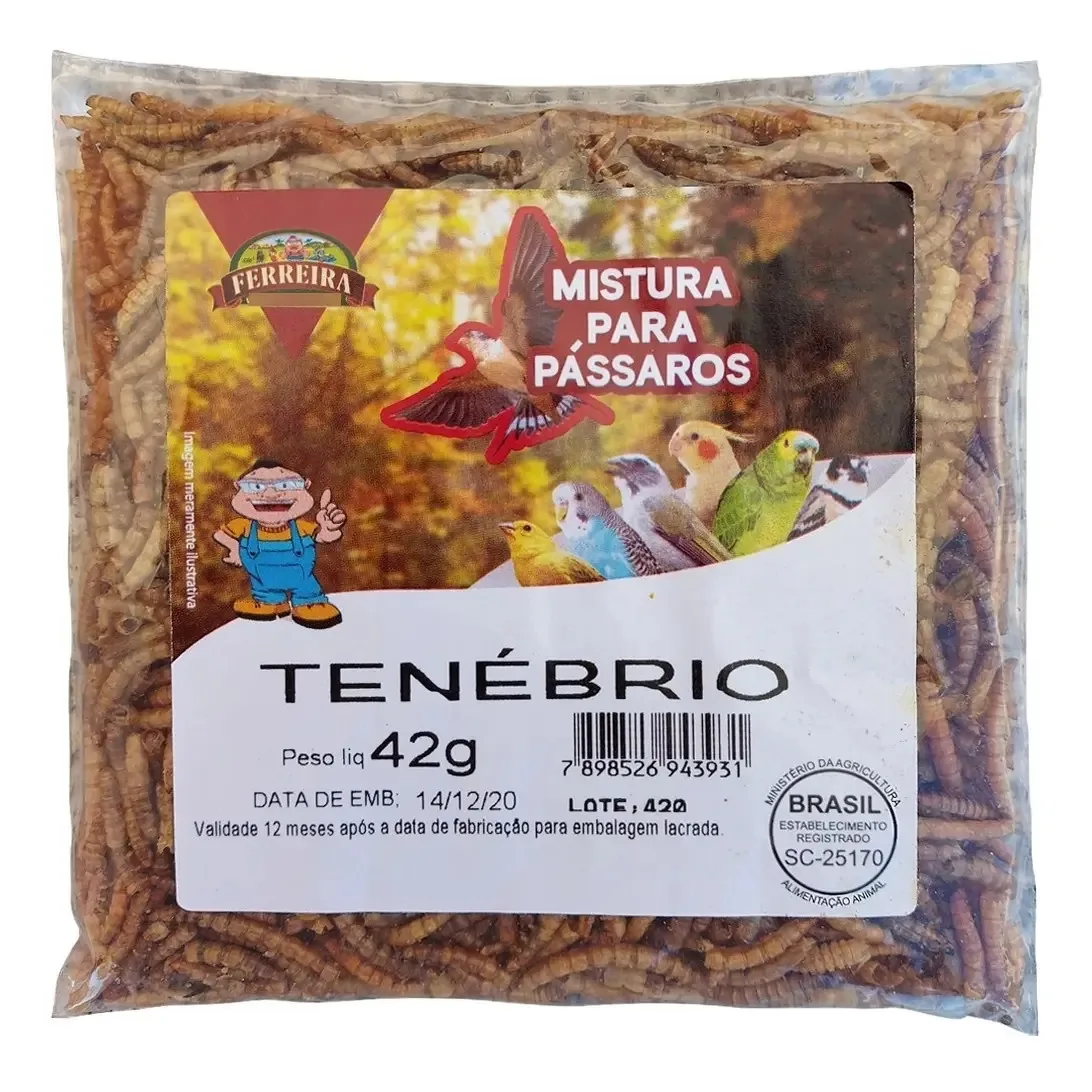 Tenébrio Desidratado 42 Gramas
