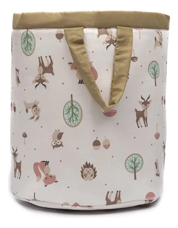 Cesto Organizador De Brinquedos E Roupas Infantil 35 Cm Alt
