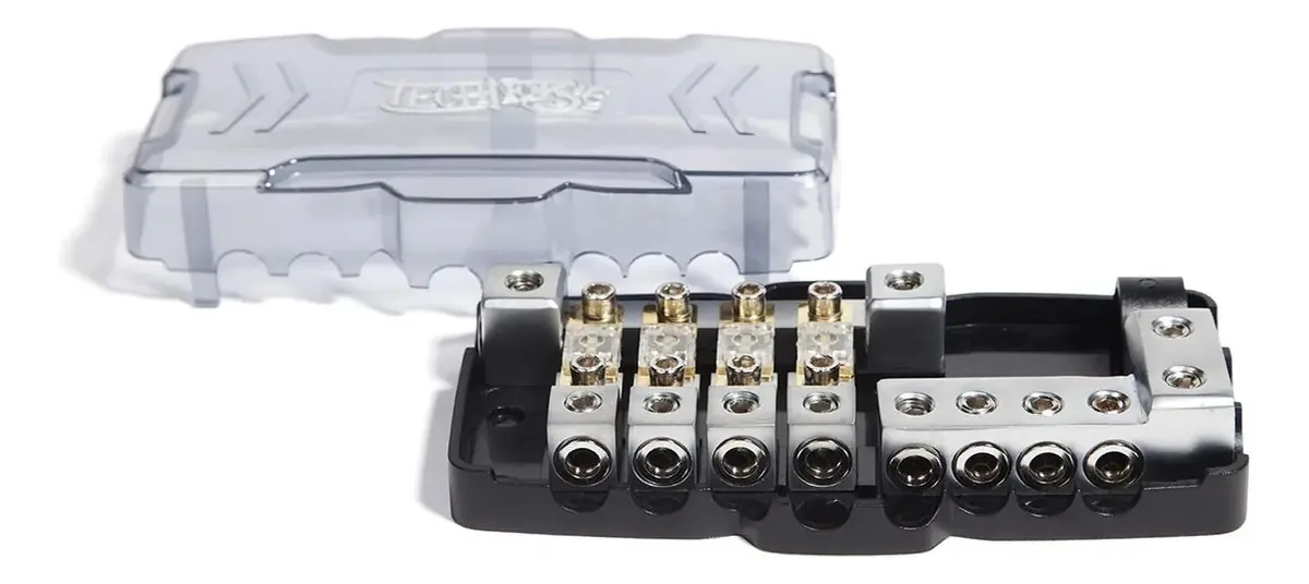 Porta Fusível E Distribuidor Technoise 2 Entradas 4 Saídas Gama De Voltagem 300v