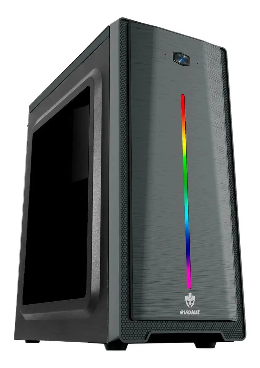 Gabinete Gamer Led Frontal Rgb Pc Mid Tower Lateral Acrílico
