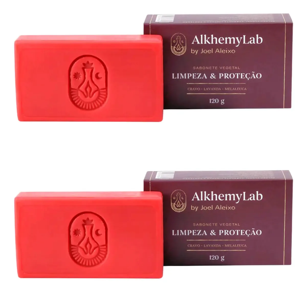 Sabonete AlkhemyLab Cravo Lavanda Melaleuca Limpeza e Proteção 2 Un
