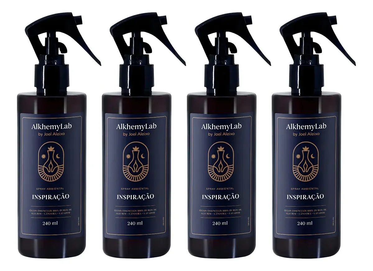 Kit 4 Sprays Ambientes AlkhemyLab Alecrim Artemísia 960ml