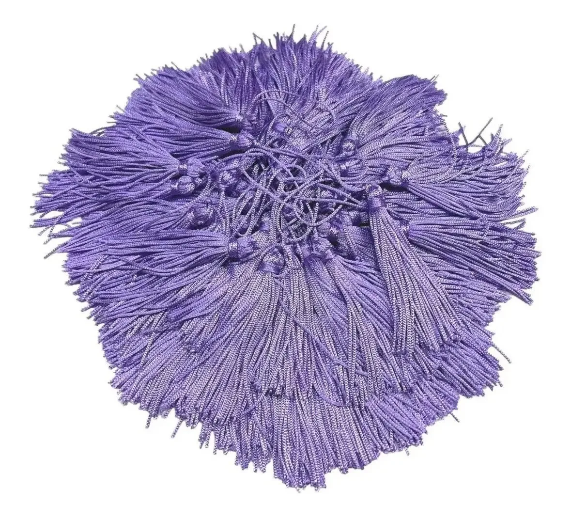 Franjas D Seda Pingentes Tassel Lilas 25 Unidades