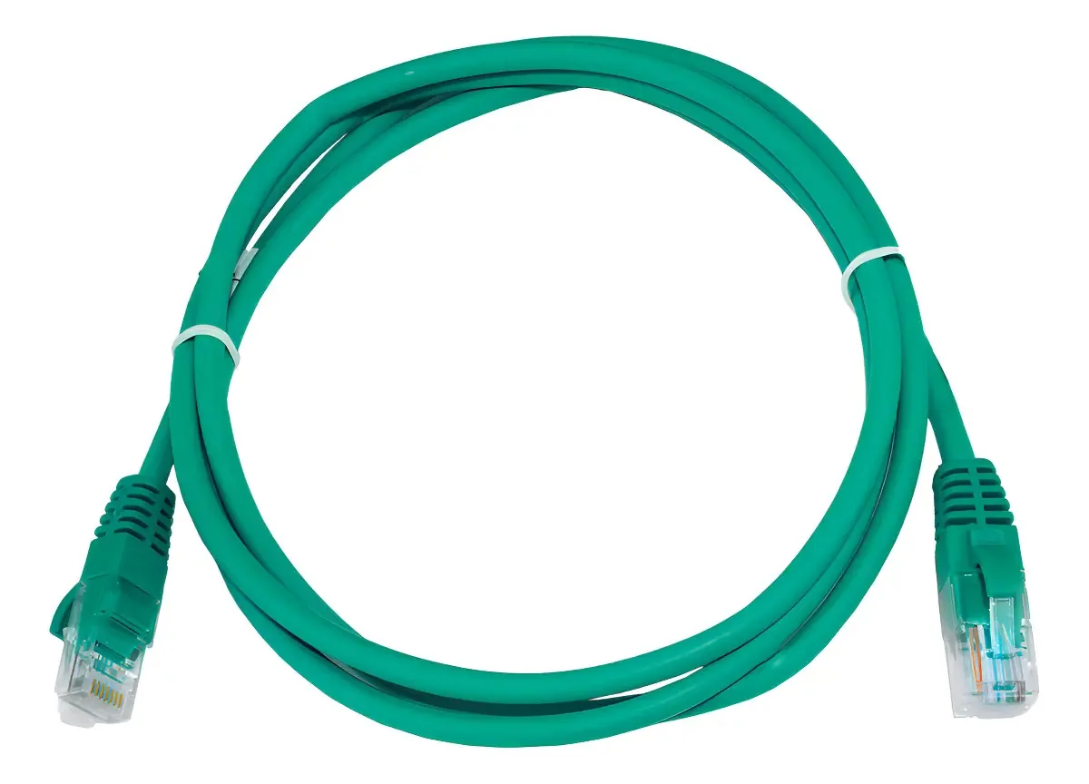 Cabo De Rede Cat5e 100% Cobre 1,5m Homologado - Verde