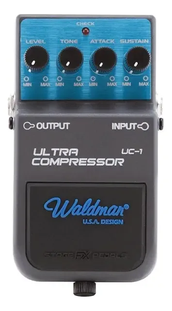 Pedal Para Guitarra Waldman Ultra Compressor Controles Leve